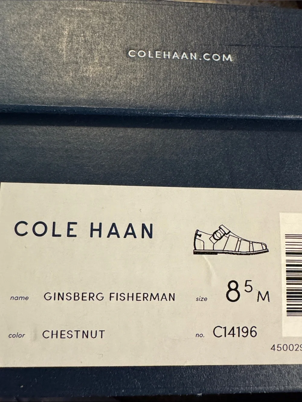Cole Haan Brown Leather Men’s Fisherman Sandals